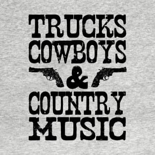 Trucks Cowboys & Country Music T-Shirt